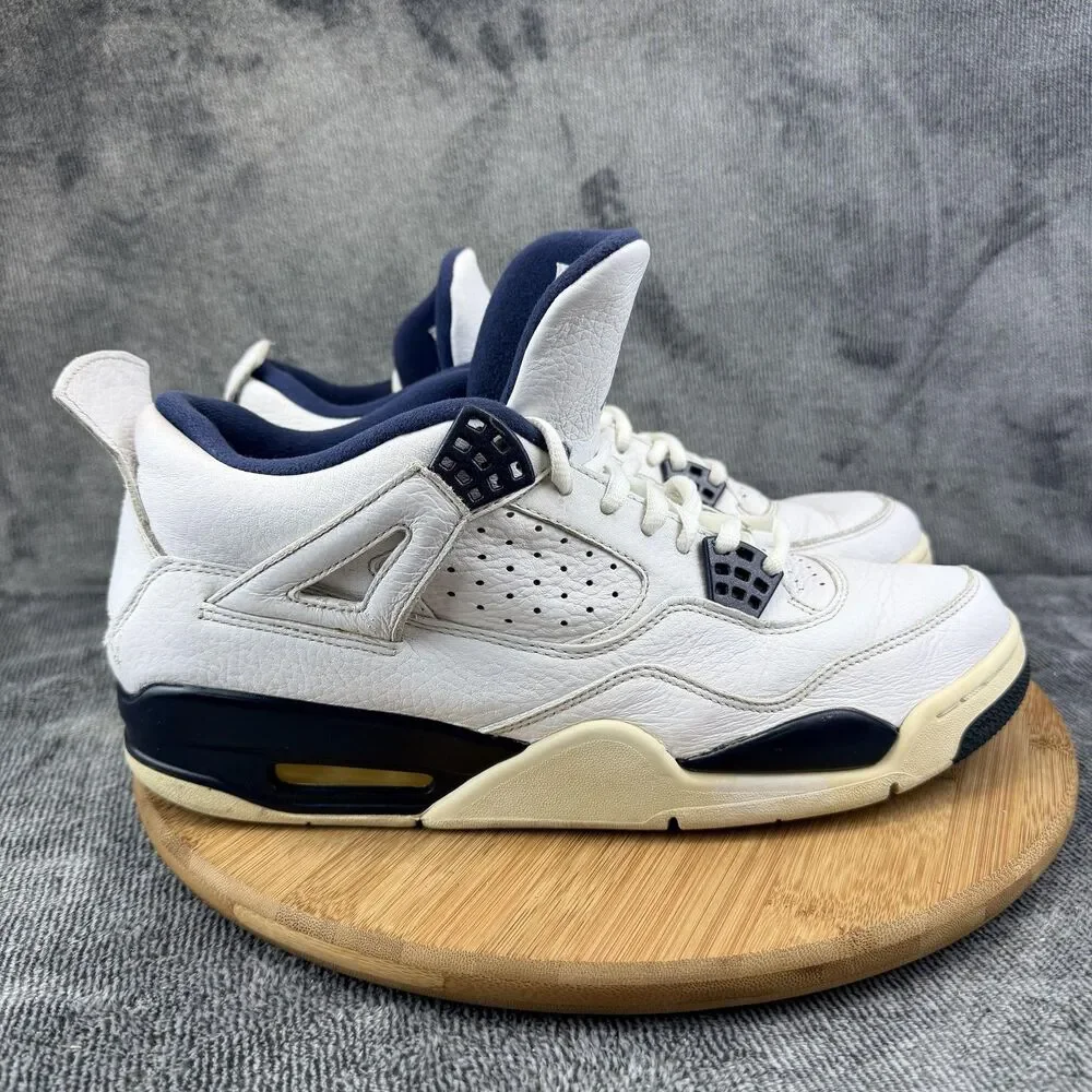 Jordan Air Jordan 4 Shoes Mens Size 11 White Mid Top Sneakers 314254-107